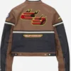 Get Jordan x Travis Scott Cactus Jack Black and Brown Leather Jacket 