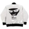 Headgear Classics Dead Presidents Satin Varsity Bomber White Jacket