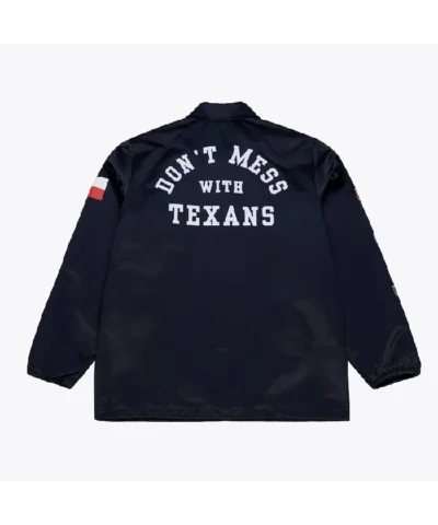 Houston Texans Coaches Navy Full-Snap Jacket
