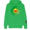 J Balvin x Takashi Murakami Flower Green Hoodie