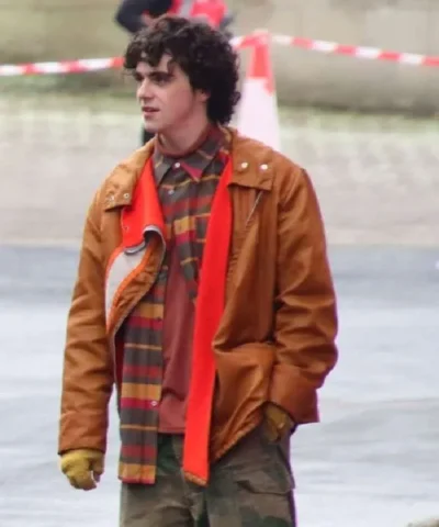 Jack Dylan Grazer 4 Kids Walk Into a Bank Brown Jacket