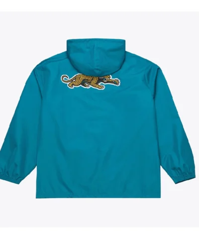 Jacksonville Jaguars Teal Windbreaker Hooded Jacket