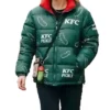 KFC Pickle Green Puffer Jacket For Sale 