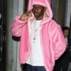 Killa Cam The American Rapper Photo Pink Hooded Fur Jacket
