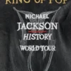 King Of Pop Michael Jackson History World Tour Black Leather Jacket