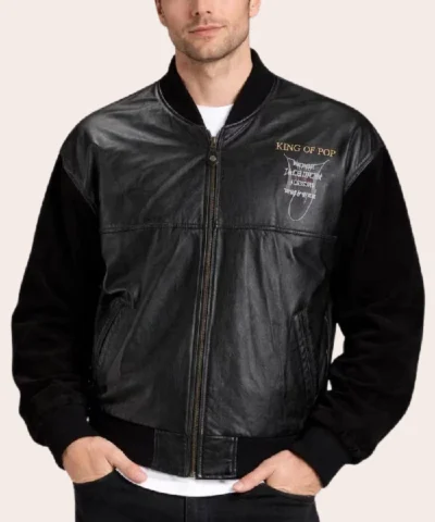 King Of Pop Michael Jackson History World Tour Leather Jacket