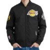 LA Lakers Living Large Twill Black Jacket