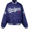 Los Angeles Dodgers x GR8 Blue Full Snap Jacket