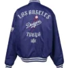 Los Angeles Dodgers x GR8 Blue Full Snap Varsity Jacket