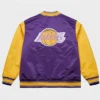 Los Angeles Lakers Full Zip Varsity Purple and Gold Jacket