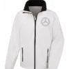 Mercedes Benz Signature Club Softshell White Jacket For Men and Women