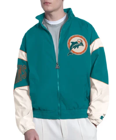 Miami Dolphins The Gust Aqua Full-Zip Hoodie