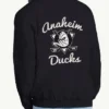 Mighty Ducks Franchise Franchise Full Zip Black Varsity Jacket  