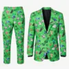 Minecraft Print Green Two Piece Suit
