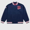 Minnesota Twins Kirby Puckett Player Satin Full Snap Navy Jacket 