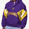 Minnesota Vikings Classic Breakaway Half-Zip Hooded Jacket