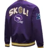 Minnesota Vikings Double Down Purple Full-Snap Satin Jacket