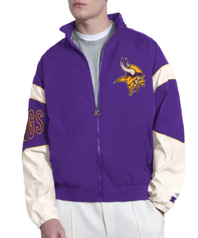 Minnesota Vikings The Gust Purple Full-Zip Hoodie