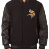 Minnesota Vikings Varsity Black Jacket