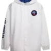 NBA All Star Game 2026 White Full Snap Hooded Jacket For Sale 