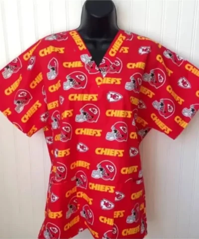 NFL Jackson Kansas City Chiefs Scrubs
