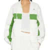 New York City Chyler Leigh White and Green Track Jacket 