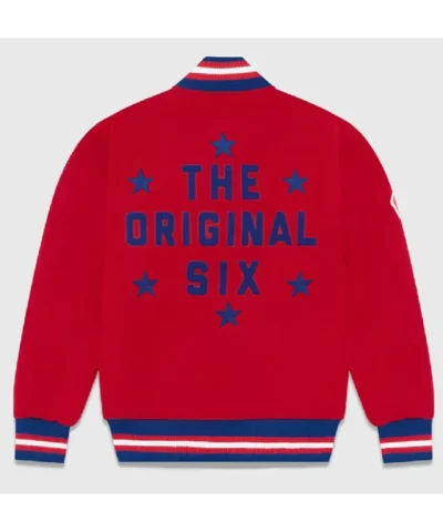 OVO Montreal Canadiens Red Bomber Varsity Jacket