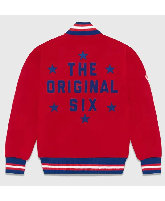 OVO Montreal Canadiens Red Bomber Varsity Jacket