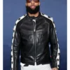 Odell Beckham Jr Caferacer Full Zip Leather Jacket