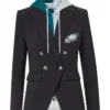 Order Now Philadelphia Eagles Veronica Beard Black Dickey Blazer