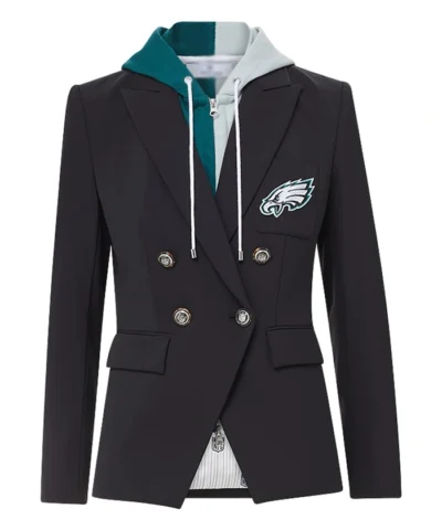 Order Now Philadelphia Eagles Veronica Beard Black Dickey Blazer