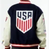 Pacsun United States Soccer x Jeff Hamilton Wool Varsity Jacket