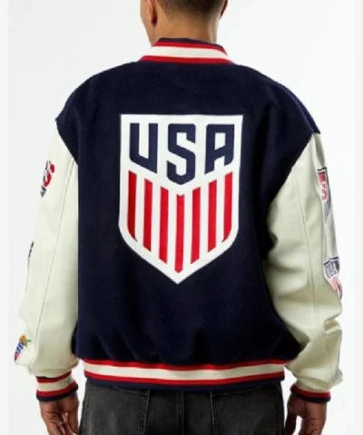 Pacsun United States Soccer x Jeff Hamilton Wool Varsity Jacket