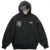 Palace Skateboards × Schott New York City Black Fleece Hoodie