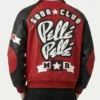 Pelle Pelle Soda Club Red and Black Leather Jacket For Men and Women
