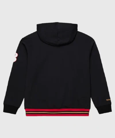 Philadelphia 76ers x Mitchell and Ness Allen Iverson Black Playmaker Fleece Pullover Hoodie