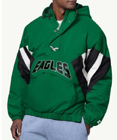 Philadelphia Eagles Classic Breakaway Half-Zip Hooded Jacket