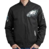 Philadelphia Eagles Living Large Twill Black Jacket