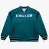 Philadelphia Eagles Super Bowl LX Varsity Satin White Jacket