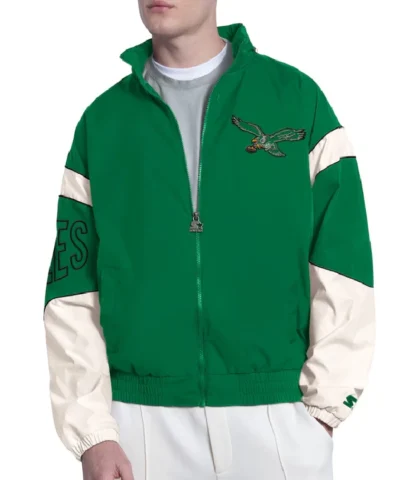 Philadelphia Eagles The Gust Green Full-Zip Hoodie