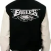 Philadelphia Eagles Varsity Two Tone Black And White Jacket
