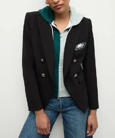 Philadelphia Eagles Veronica Beard Black Dickey Blazer For Men and Women