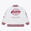 Philadelphia Phillies Arctic Full-Snap Lightweight Satin White Jacket