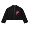 Philadelphia Phillies Black Mechanic Cropped Jacket