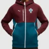 Portugal PUMATECH Full Zip Maroon Hoodie