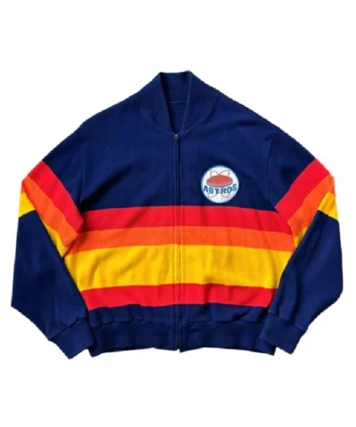 Rainbow Houston Astros 70s Sweater