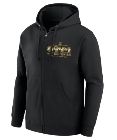 Roman Reigns 11 Star Full Zip Black Hoodie