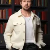 Ryan Gosling Beige Wool Jacket