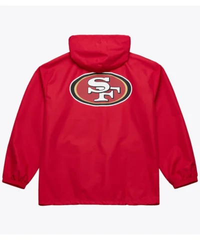 San Francisco 49ers Coaches Full Snap Windbreaker Jacket
