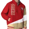 San Francisco 49ers Color Block Full-Zip Hooded Jacket